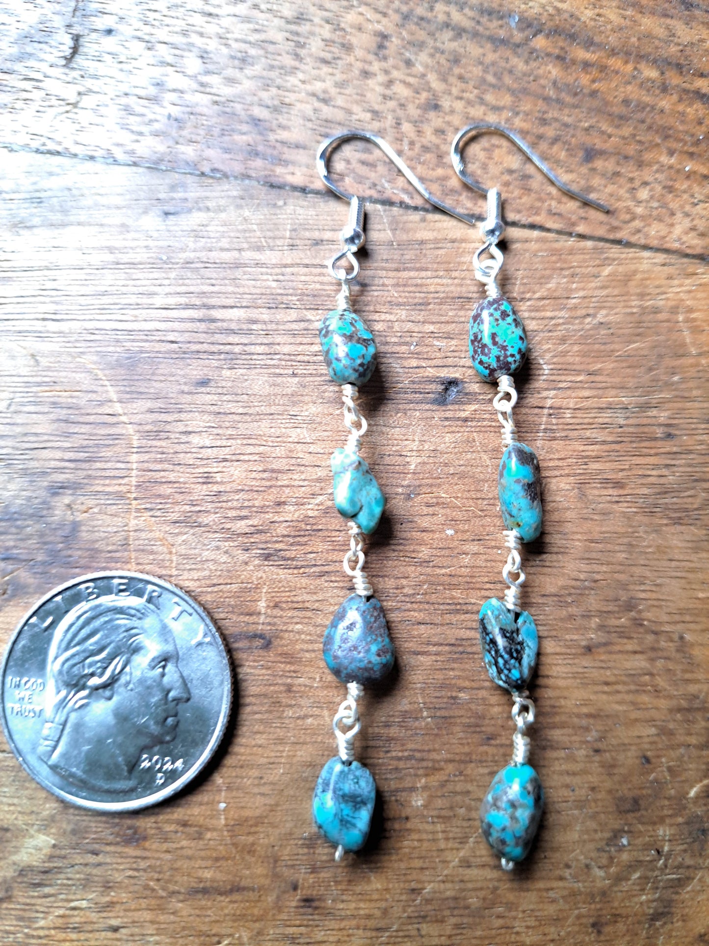 All turquoise earrings